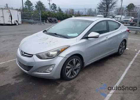 2014 Hyundai Elantra Limited z USA, uszkodzony, nr VIN KMHDH4AE3EU090428